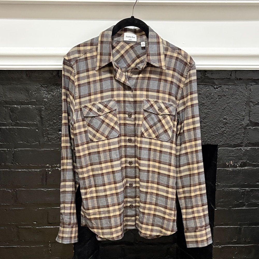 Aritzia Sunday Best Plaid Button-Up Shirt